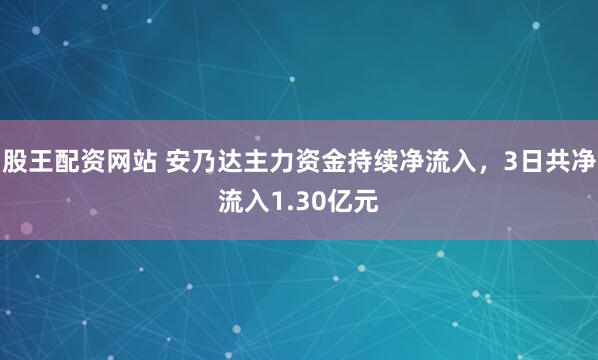 股王配资网站 安乃达主力资金持续净流入，3日共净流入1.30亿元